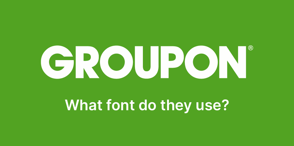 What font does Groupon use?