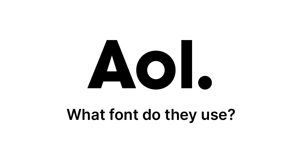 What font does Aol. use?