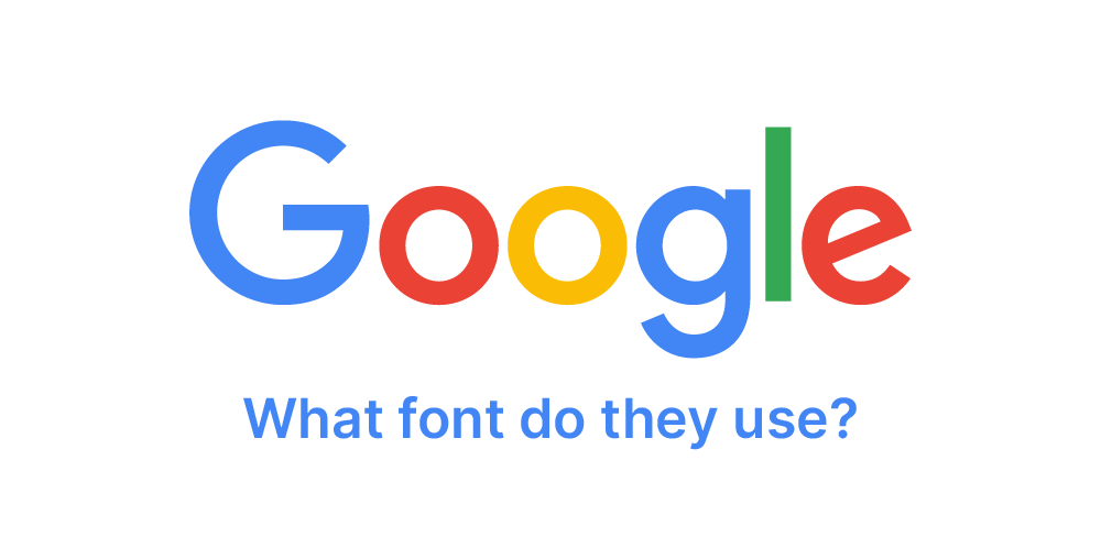 What font does Google use?