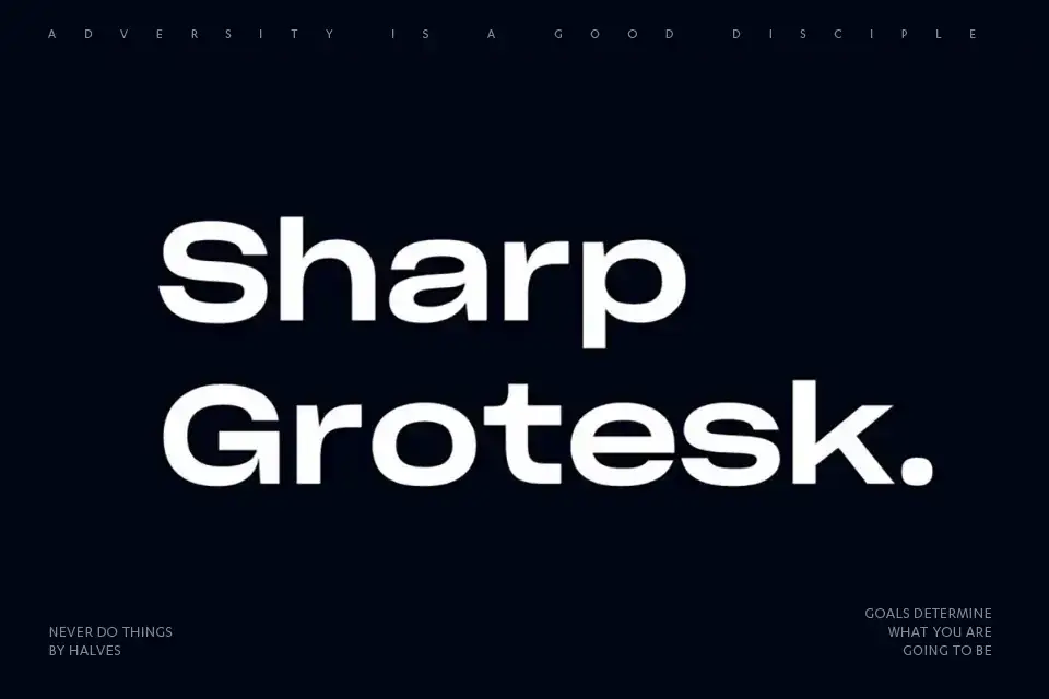  Sharp Grotesk Font